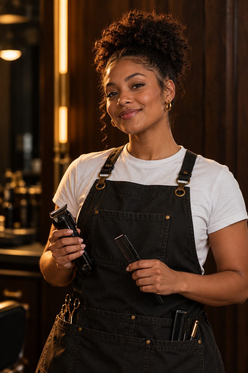 Nia Calloway, barber at Ironwood